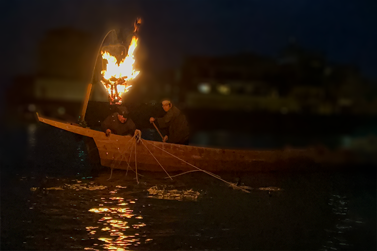 1300 ans d'histoire. Pêche au cormoran dans la rivière Nagara