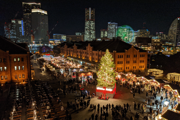 "Marché de Noël à l'entrepôt de briques rouges de Yokohama" Un moment pour profiter de l'Allemagne authentique