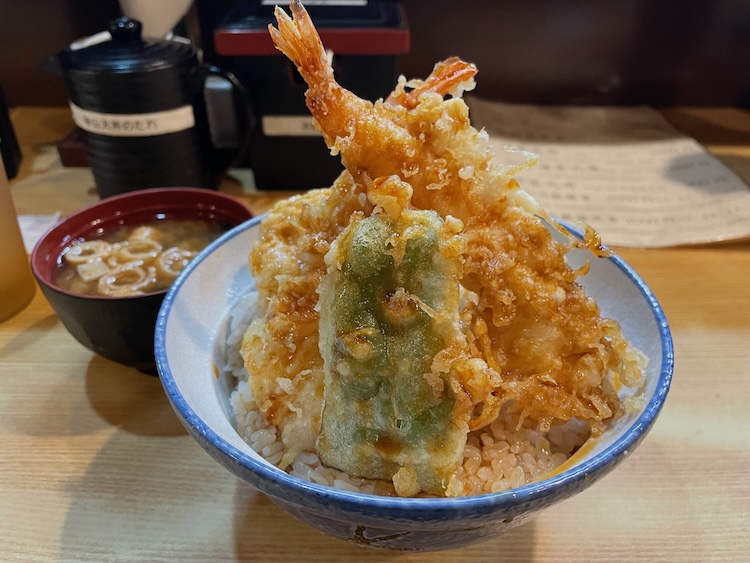 Tendon à Hachimaki, un célèbre restaurant de tempura