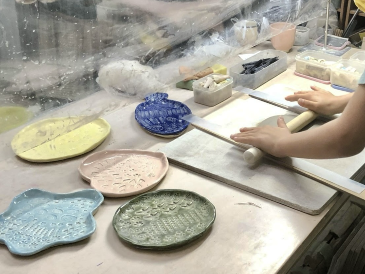 Une scène de l'expérience de fabrication de « Stamp Plate »