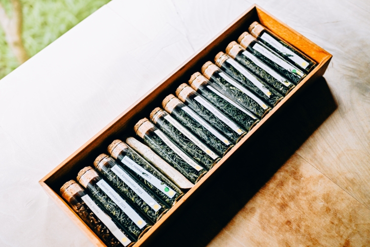 Choisissez parmi plus d'une douzaine de variétés de thé, dont "Asatsuyu" et "Yabukita".