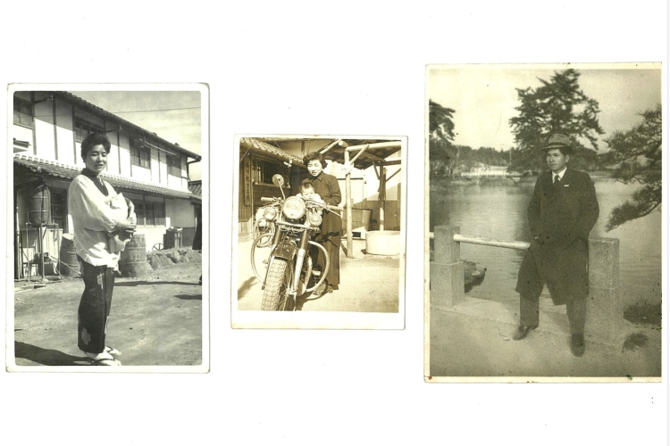 Le fondateur Katsuji Nishiguchi (à droite) et son fils, propriétaire de deuxième génération Katsuhiro (au centre, au premier plan).